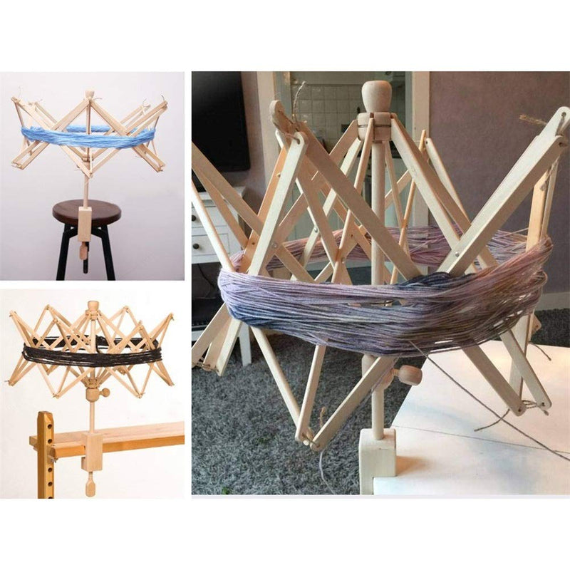 Yarn Winder, Wooden Umbrella Swift Yarn Winder, Wood Swift Yarn Holder,24" Hand Crafted Skein & Hanks Winder | Knitting Crochet - Yarn Swift - NewNest Australia
