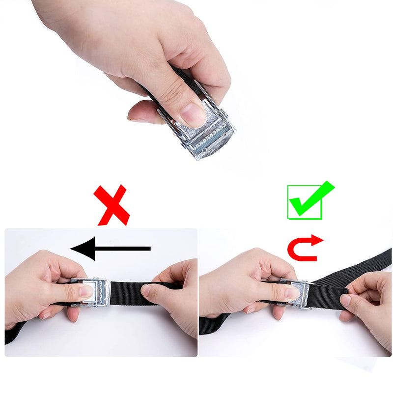 Opiytou 78in Battery Tie Down Strap, Battery Box Hold Down Lashing Straps Kit with Stainless Steel Cam Buckle, Stainless Steel Deck Loop Mounts, SS Screws - NewNest Australia