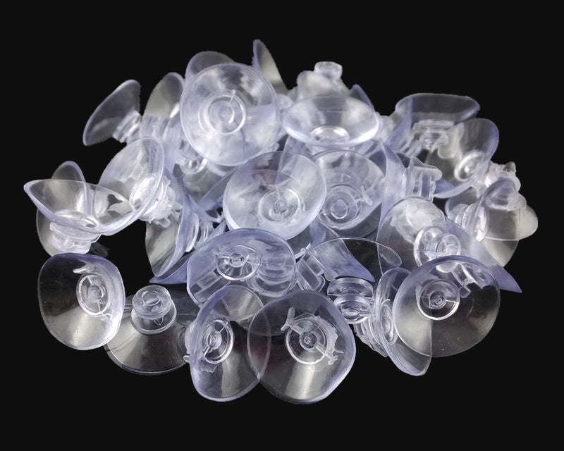 NewNest Australia - Honbay 50pcs 20mm Diameter Mini Clear Plastic Suction Cup Without Hooks 