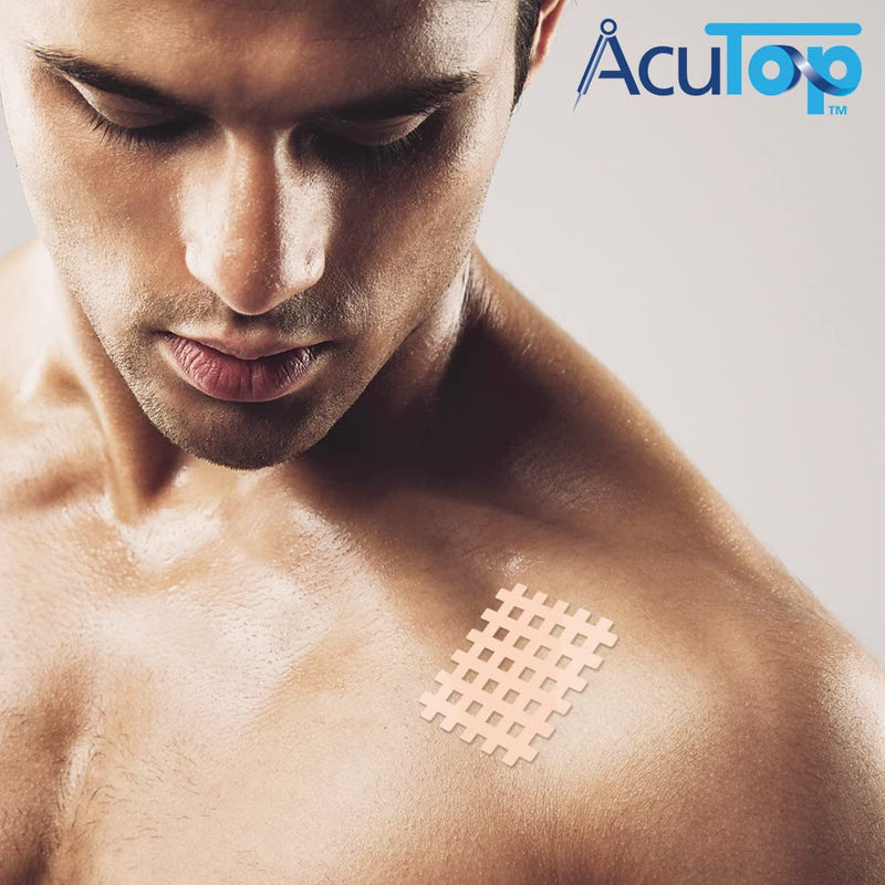 AcuTop Type B grid tape, 120 pieces, acupuncture plasters, grid plasters, beige single - NewNest Australia