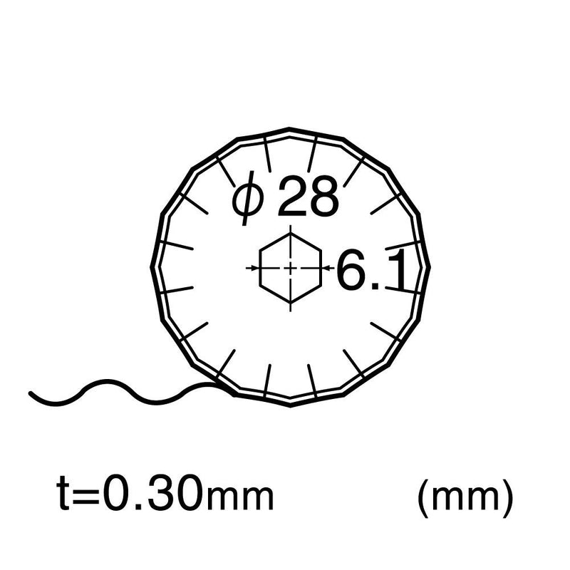 NT Cutter 28mm Rotary Wave Blades for Rotary Cutter and Large Fabric Circle Cutter, 2-Blade/Pack, 1 Pack (BW-28P) ROTARY WAVE BLADE - NewNest Australia