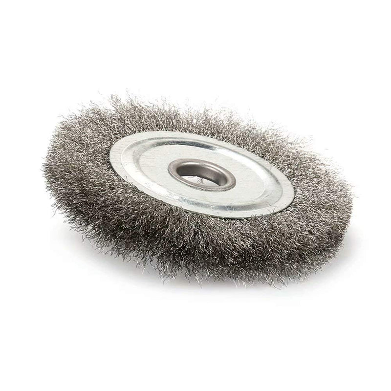 4 Inch Stainless Steel Wire Crimped Wheel Brush with 5/8" Bore for Angle Grinder Derusting Cleaning and Surface Polishing 1Pc 4"100mm 1Pc - NewNest Australia