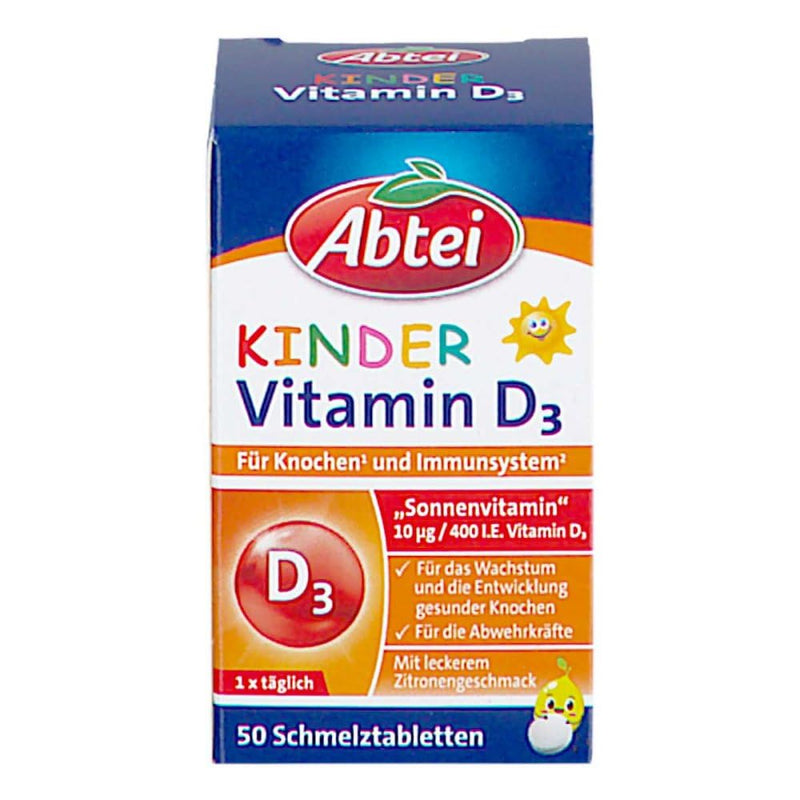 Abtei Children's Vitamin D3 melting tablets 50 pieces - NewNest Australia