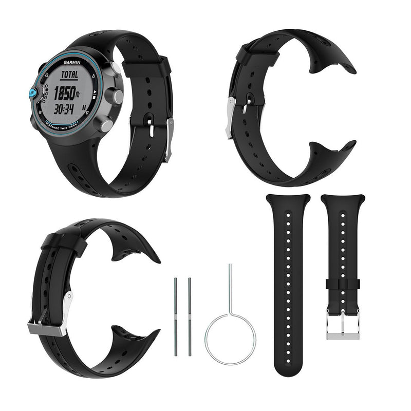 MOTONG Silicone Replacement Strap for Garmin Swim Watch (Silicone Black) Silicone Black - NewNest Australia