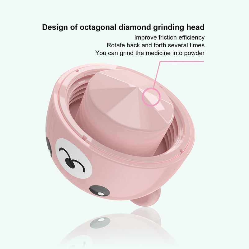 Bear Pill Cutter, Tablet Grinding, Portable Pill Crusher, Pill Mortar For Small And Large, Mortar For Medication, Rotating Tablets, Crushing Mortar, For Pets And Children (Green) - NewNest Australia