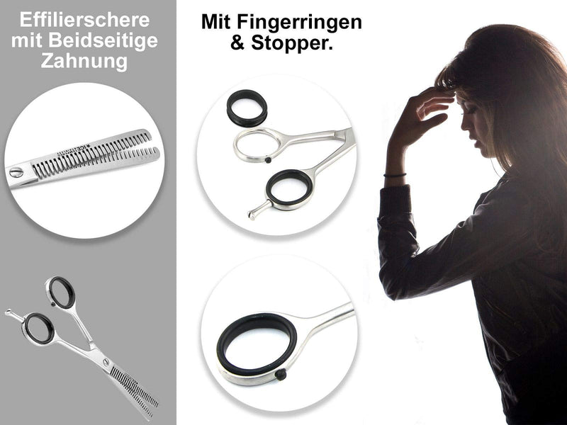 Premium thinning scissors, hair scissors 18 cm with sharp and precise cutting for optimal thinning of hair. Thinning scissors, hairdressing scissors made of stainless steel for men and women, 7 inches - NewNest Australia