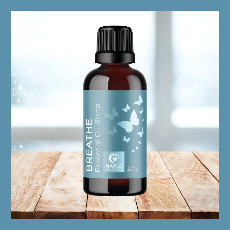 Breathe Blend Essential Oil for Diffuser - Invigorating Breathe Essential Oil Blend with Eucalyptus Peppermint Tea Tree and Mint Essential Oils for Diffusers for Home and Shower Aromatherapy - NewNest Australia