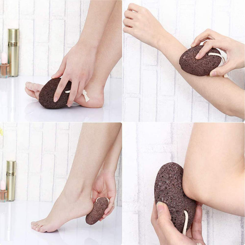 2 Pcs Pumice Stone,Volcanic Stone,Foot Stone,Natural Footstone,It is a Porous Stone Used to Remove Calluses from Feet and Other Body Parts, and is Also Suitable for Exfoliating The Whole Body - NewNest Australia
