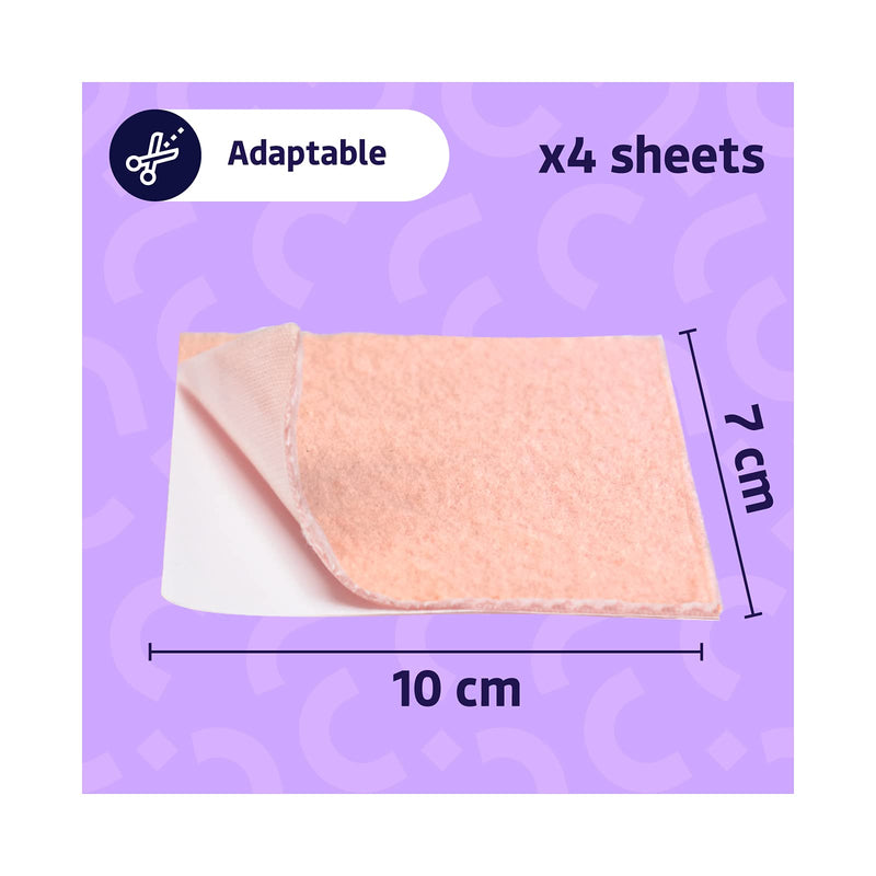 Feet Bcn Moleskin Made Of Durable Elastic Multi-Purpose Cotton. Thin, Cut-Out Adhesive Film For Scratches And Friction With Shoes. 4 Sheets Of 70 X 100 Mm. Only 1 Use - NewNest Australia