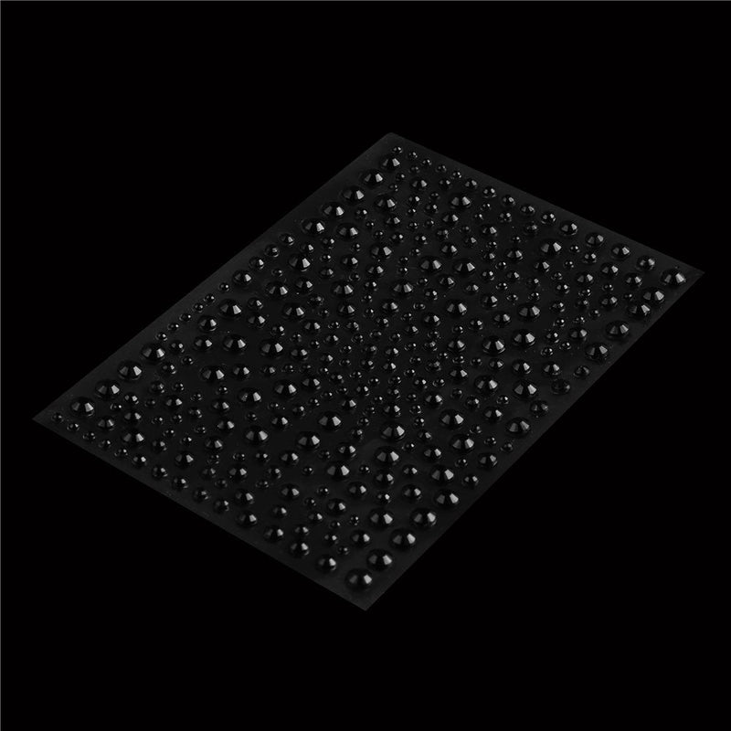 Decora 325 Black Diamante Stick on Rhinestone Stickers Gems Cards and Self Adhesive Craft Bling - NewNest Australia