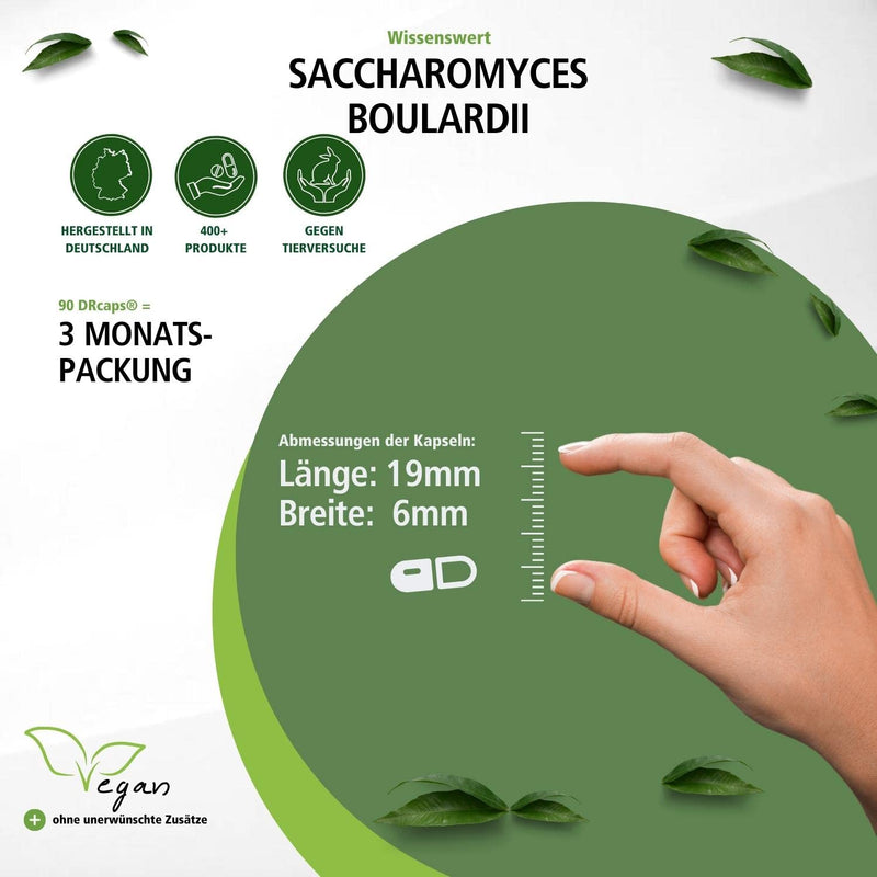 Fairvital | Saccharomyces Boulardii - HIGH DOSE with 320mg per capsule - VEGAN - 90 capsules - standardized benevolent yeast culture - NewNest Australia