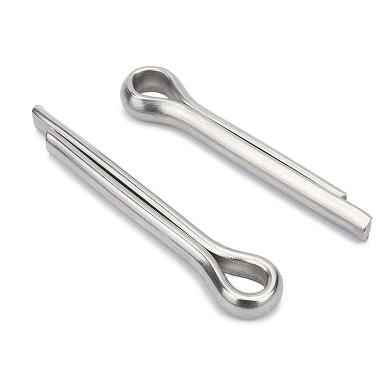 60 Pcs Cotter Pin Hair Pin Assortment Kit, Zinc Plated R Clip Key Fastener Fitting Set for Use on Hitch Pin Lock System Automotive Marine Tractors Mower Carts Truck Engine Repair, 12 Size 2 Style - NewNest Australia