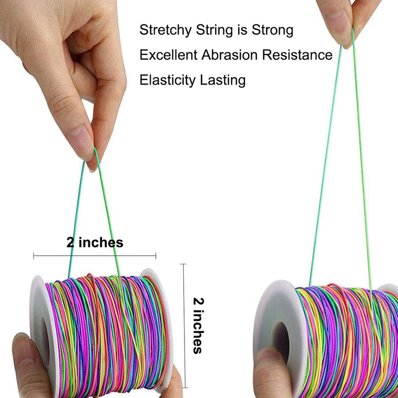 1mm Stretchy Bracelet String, Sturdy Rainbow Elastic String Elastic Cord for Jewelry Making, Necklaces, Beading and Crafts - NewNest Australia