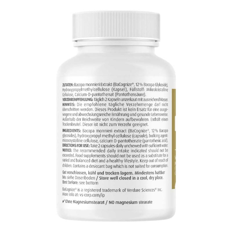 Bacopa Monnieri Brahmi 150 mg capsules 60 pieces - NewNest Australia