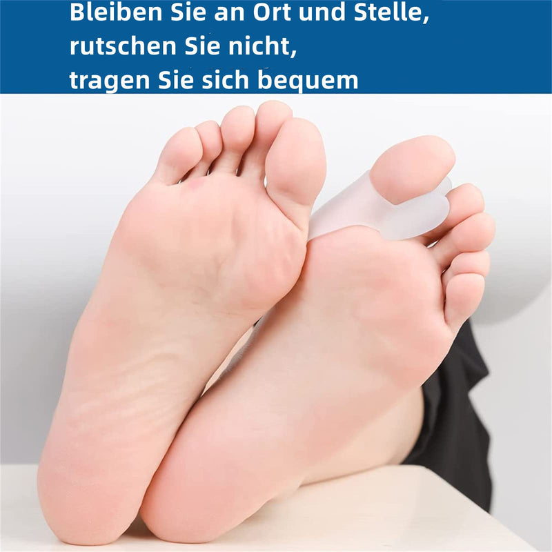 Gel Large Toe Separator Bunion Protector Pain Relief For Crooked Hallux Valgus Overlapping Toes Pressure Protection Corrector Shield Pad Separator Cushion 6 Pack - NewNest Australia