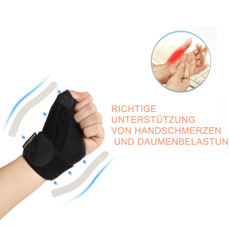 MUSEFITER Compressed Thumb Joint Stabilized Blackberry Thumb, Lightweight and Breathable Trigger Fingers, Pain Relief, Arthritis, Tendonitis, Sprain S/M - NewNest Australia