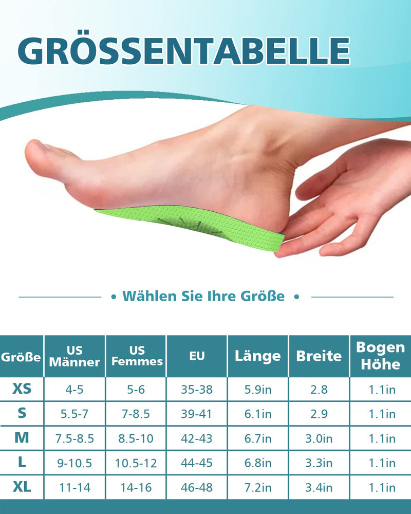 Qbk Metatarsalgia Insoles, Overpronation Insoles With High Arch Support, Relieve Flat Foot, Plantar Fasciitis, Back Pain, Orthopedic Insoles For Men & Women, Xs - NewNest Australia