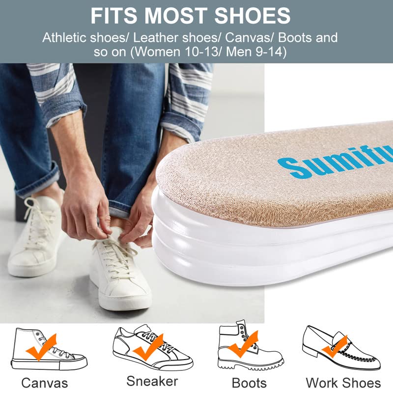 Sumifun Heel Lift Inserts, 1/4" to 1" Gel Shoe Heels Inserts for Women, Adjustable Orthopedic Heel Pads for Heel Pain and Leg Length Discrepancies, Heel Cups 1/4" 1/2" 3/4" Beige - NewNest Australia
