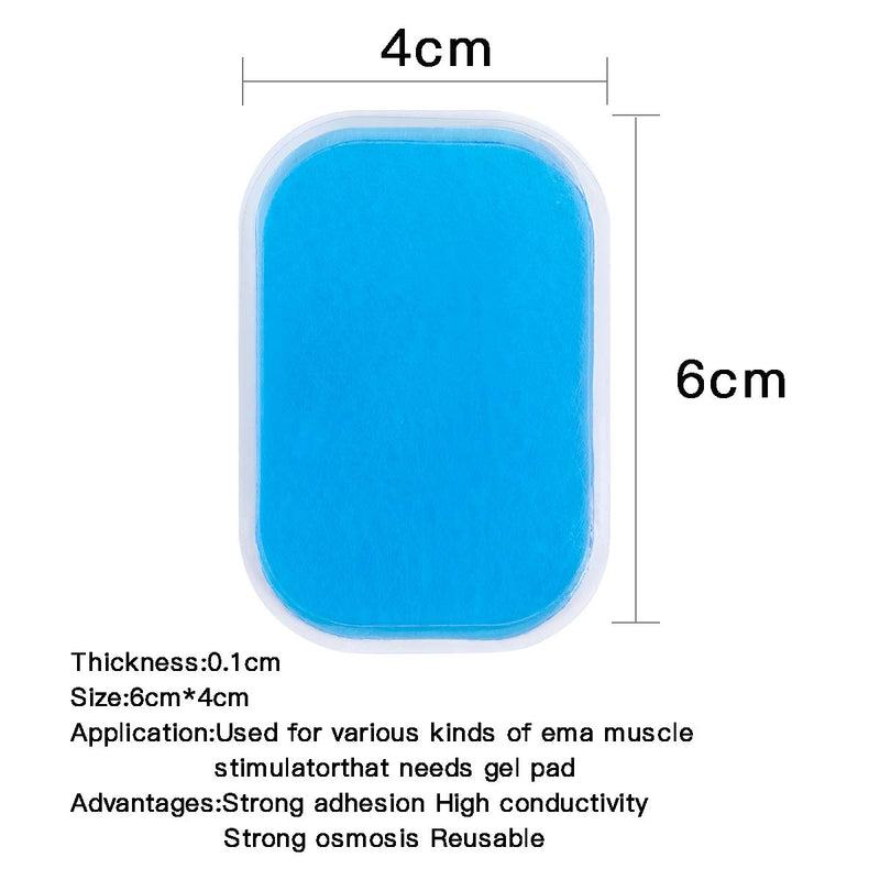 C100AE 60PCS EMS GEL PADS,EMS ABS Replacement Pads,Conductive Gel Pads Adhesive Electrodes,ABS Fitness Electric Stimulators Pads,EMS Trainer Gel Pads Toner,Abdominal Muscle Trainer Accessories - NewNest Australia