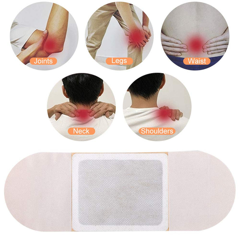 Moxibustion Patches Wormwood Sticker Body Paste Self Heating Moxibustion Sticker Natural Herb Chinese Pain Relief Plaster for Neck, Shoulder, Back, Waist, Hand, Feet, Joint, 5 Packs - NewNest Australia