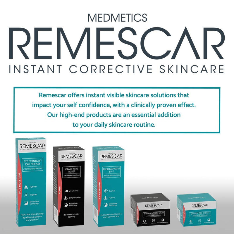 Remescar Micellar Water - 3 in 1 Cleansing Water - Gently Removes Makeup - Formulated with Vitamin C & Hyaluronic Acid - Microbiome Technology to Restore Skin Balance - NewNest Australia