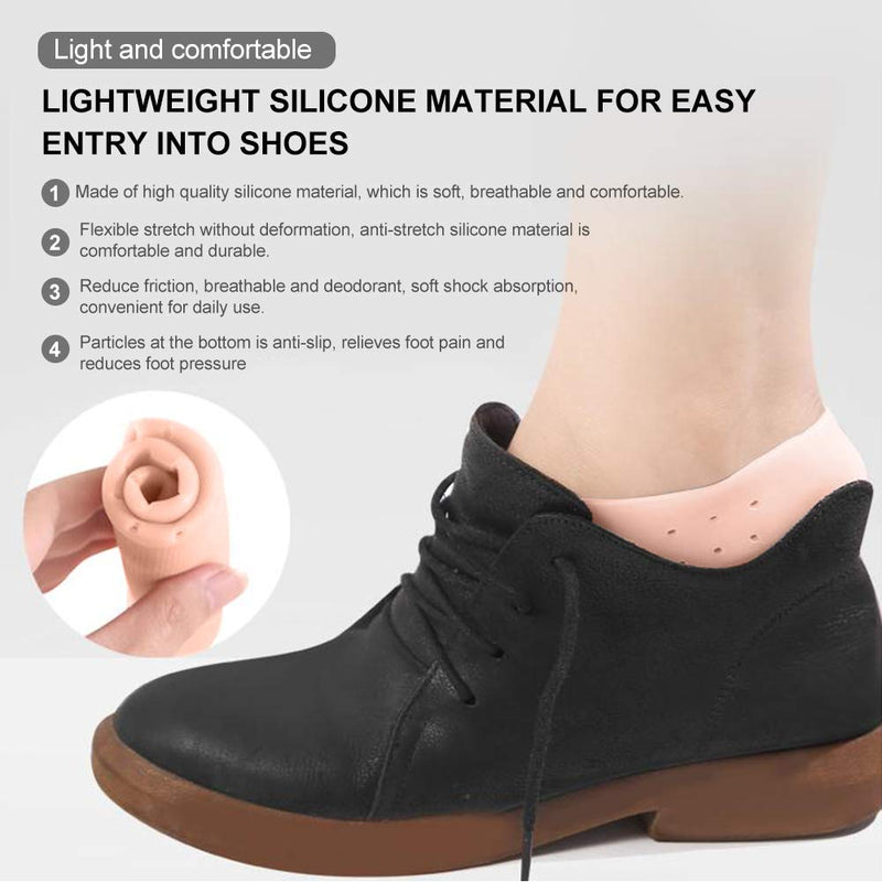 Silicone Protective Socks, 1 Pair Of Silicone Socks Foot Anti-Tear Protective Foot Care Socks Preventive Tool For Caring For Cracked Feet In Dry Skin (M-Tono De Piel) - NewNest Australia