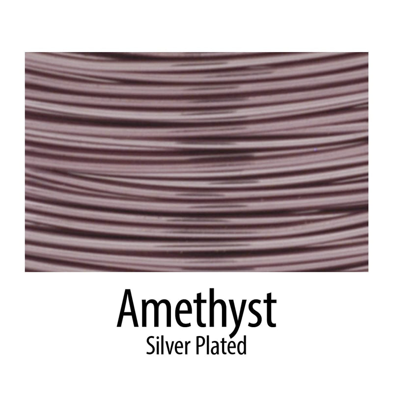 Artistic Wire Silver Plated Tarnish Resistant Colored Copper Craft Wire, 18 Gauge / 1.0 mm, Amethyst - NewNest Australia
