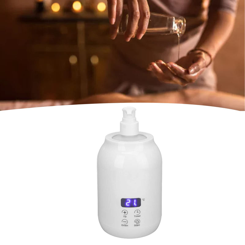Massage Oil Warmer, Massage Lotion Warmer, Essential Oil Heater, Heat Oil Lotion, Massage Oil Heater, LED Display, Touch Control, Temperature Adjustment, Essential Oil Bottle Warmer(EU), L EU - NewNest Australia