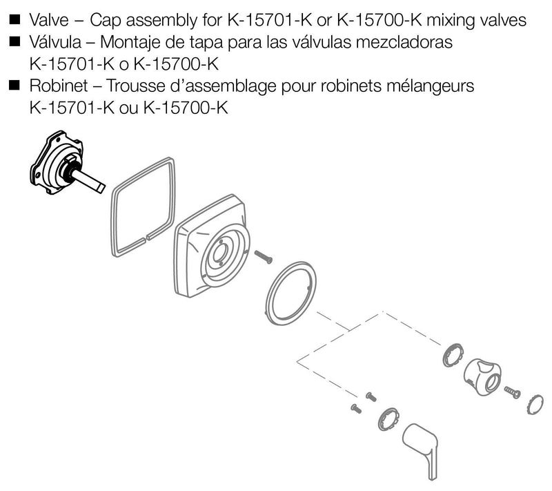 Kohler GP77886 K-GP77886 Faucet Valves SINGLE - NewNest Australia