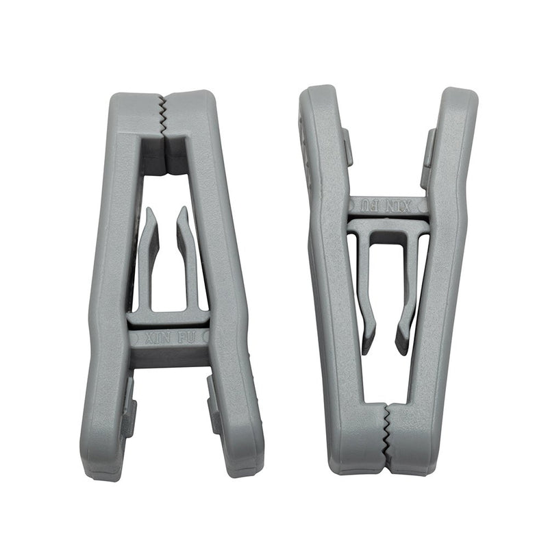 NewNest Australia - HOUSE DAY 20 Pack Plastic Finger Clips for Hangers, Grey Pants Hanger Clips, Strong Pinch Grip Clips for Use with Slim-line Clothes Hangers, Clips for Velvet Hangers 