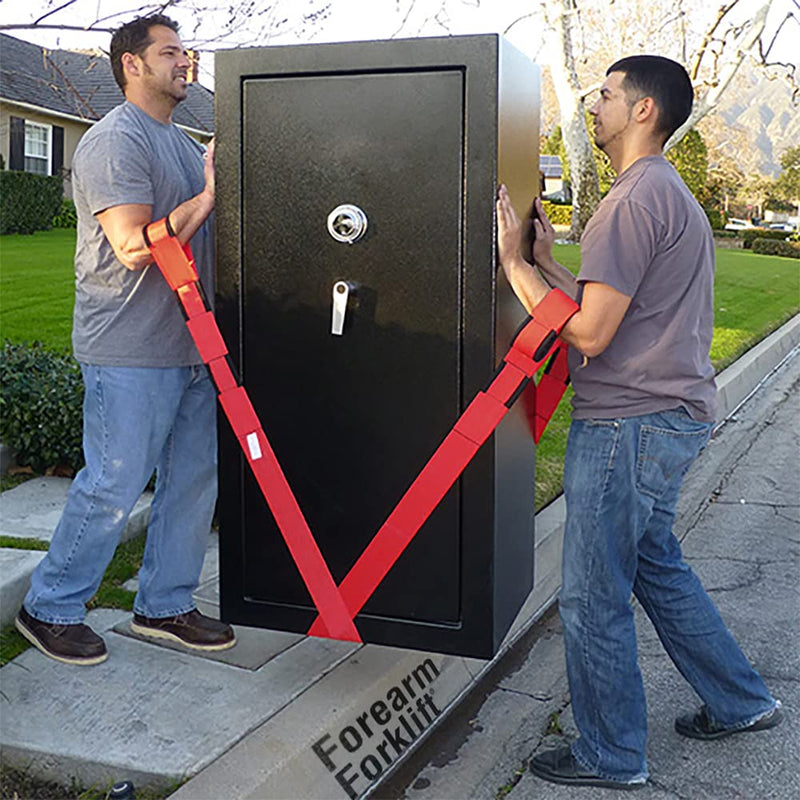 Forearm Forklift 2-Person Lifting and Moving Straps; Lift and Carry Furniture, Appliances, Mattresses or Items up to 800 lbs Like a Pro, Includes Movers Rubber Band, Firehouse Red, Special Edition - NewNest Australia