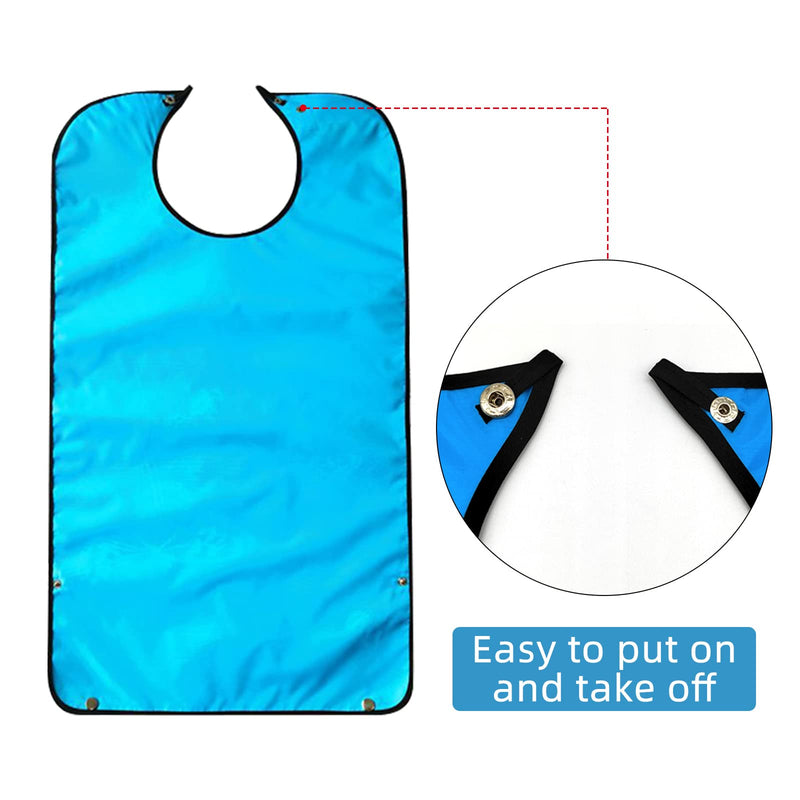 SwirlColor Adult Bibs for Elderly Washable, Waterproof and Reusable Large Adult Bibs for Women Adult Bibs for Eating with Food Catcher Elegant Clothing Protector for Elderly Patient - NewNest Australia