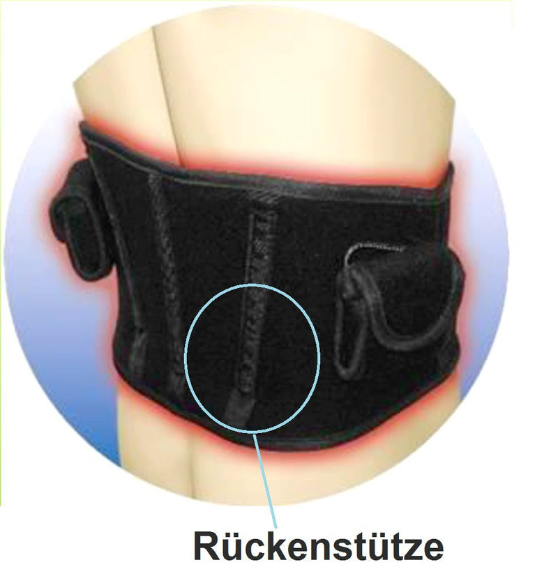 Thermrup far infrared (FIR) heat belt - wireless heated belt with battery (4-stage temperature control) (heat belt) warming belt - NewNest Australia