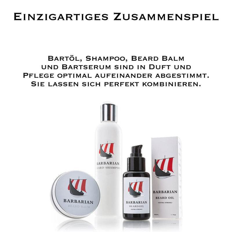 Beard oil beard care made in Germany - Mr. Burton's Barbarian Beard Oil - 50ml natural with argan oil vegan organic 50 ml (pack of 1) - NewNest Australia