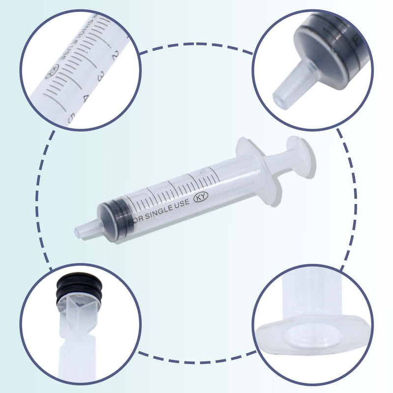 10Pcs 5ML Plastic Syringes, No Needle Syringe with Measurement Small Feeding Syringe Colostrum Syringes with Caps for Scientific Labs, Feeding Pets, Liquid Measuring or Refilling Multiple Uses Tools… 10Pcs 5ML Plastic Syringes - NewNest Australia