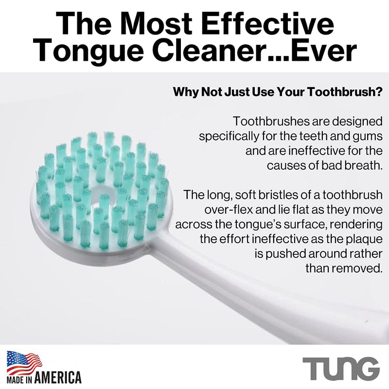 Peak Essentials | Tongue Scraper | Mint Blast - Natural TUNG Gel | Tongue Cleaner | Odor Eliminator | Fight Bad Breath | Fresh Mint | BPA Free | Made in America (2 PACK) 2 PACK - NewNest Australia