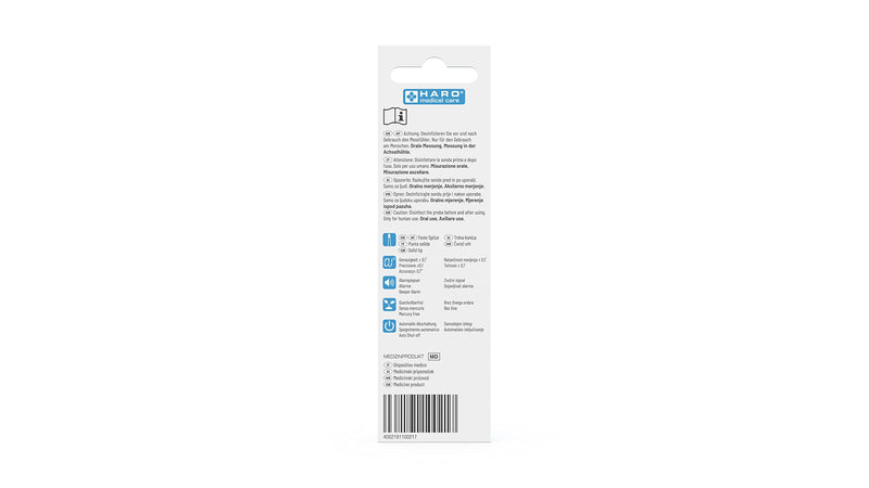 Haro medical care fever thermometer, digital display, quick readings, oral, armpit thermometer fever thermometer body thermometer baby children adults - NewNest Australia
