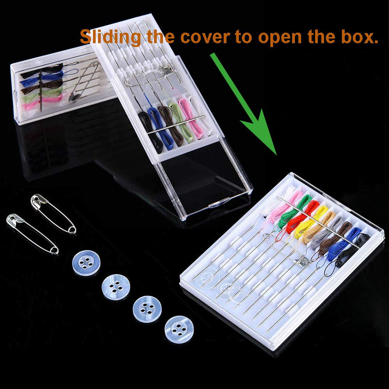 Y-Axis 8 Boxes Home and Travel Quick Fix Sewing Kit Pre Threaded Needle Kit - NewNest Australia