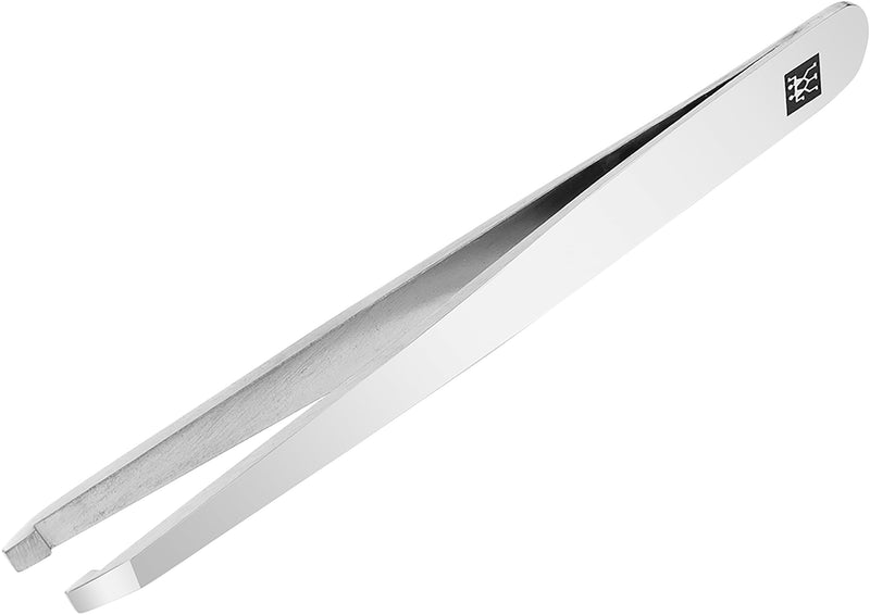 ZWILLING Oblique Tweezers for Precise Eyebrow Hair Removal, Polished Stainless Steel, 90 mm Oblique Tip - NewNest Australia