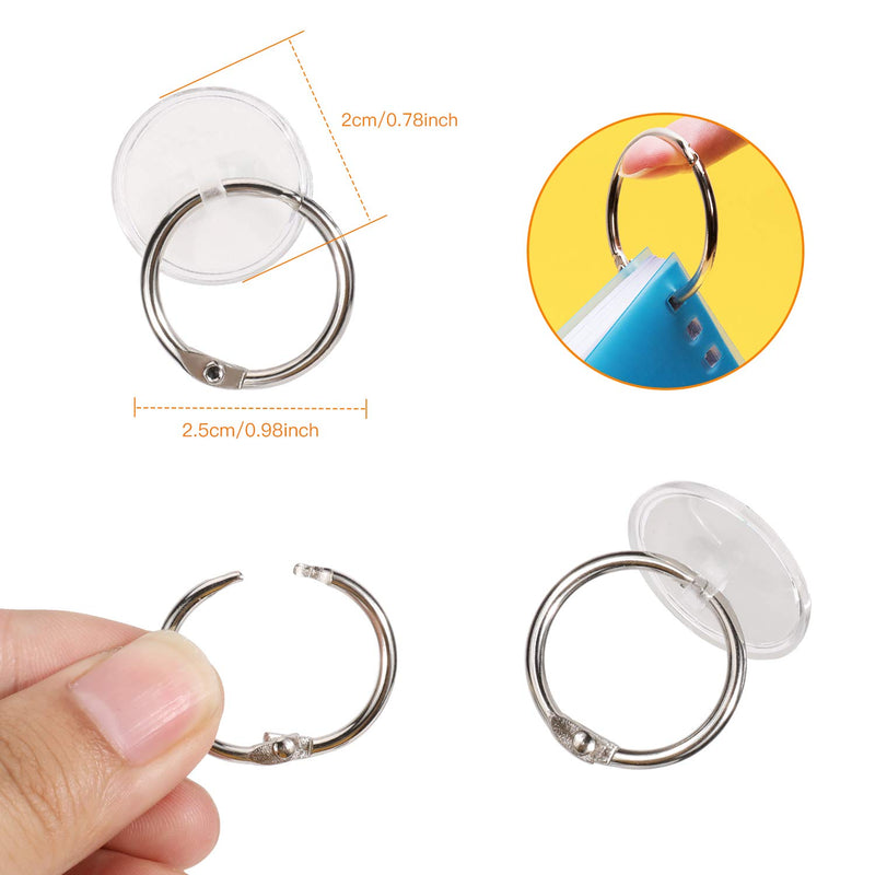 NewNest Australia - OOTSR 2cm Adhesive Ceiling Hook Small Disc Hanging Hook with 2.5cm Binding Rings, Sticky Disc Powerful Poster Holder Ceiling Suspension and Wall Hooks Strong Tape Ceiling Flagpole Set 