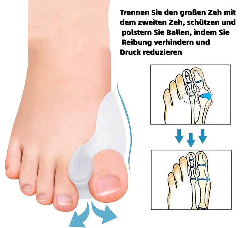 8 Bunion Cushion Protectors, Bunion Pad Bunion Protection, Bunion Corrector Toe Separator For The Big Toe, Bunion Shield For Hallux Valgus, Pain Relief, Bunion Pain, Pressure - NewNest Australia