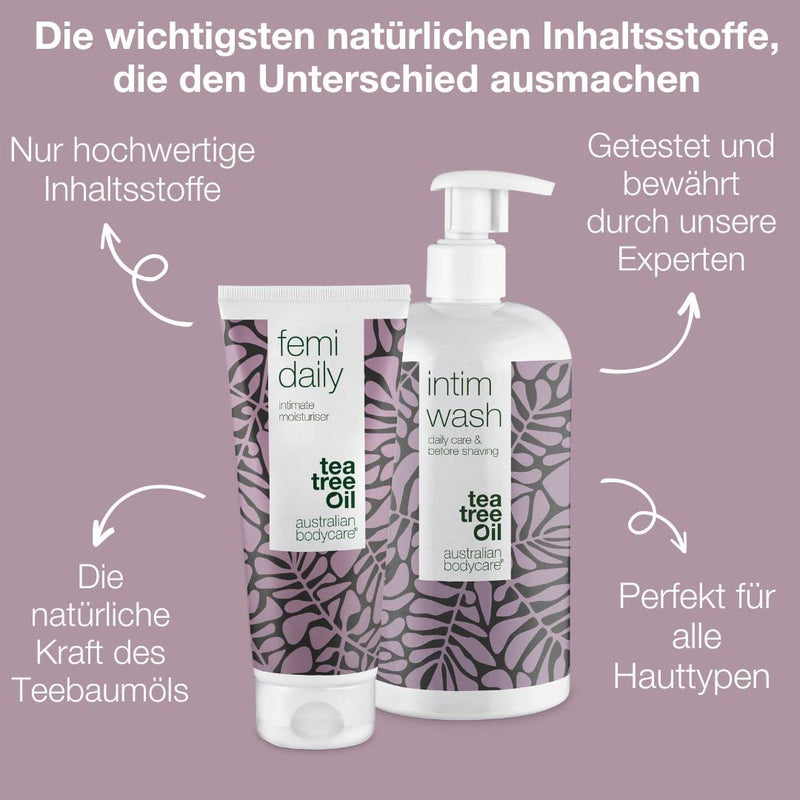 2-Piece Intimate Care Set For Women, Wash Lotion 500 Ml And Vaginal Gel 100 Ml, Designed To Combat Itching, Dryness And Unwanted Odors In The Intimate Area, Vegan - NewNest Australia