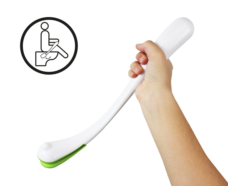 KMINA - Long Handled Bottom Wiper for Disabled, Toilet Aids for Wiping, Toilet Assist Tool, Bottom Wiping Aid, Self Assist Toilet Aids, Mobility Toilet Aids for the Elderly, Bottom Cleaner Aid - NewNest Australia