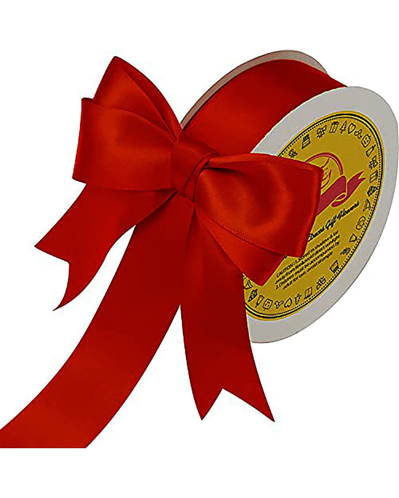 LEEQE Double Face Satin Ribbon 1-1/2" X 50 Yards Polyester Red Ribbon for Gift Wrapping Very Suitable for Weddings Party Hair Bow Invitation Decorations and MoreDecorations and More 1-1/2 INCH；50 Yards - NewNest Australia
