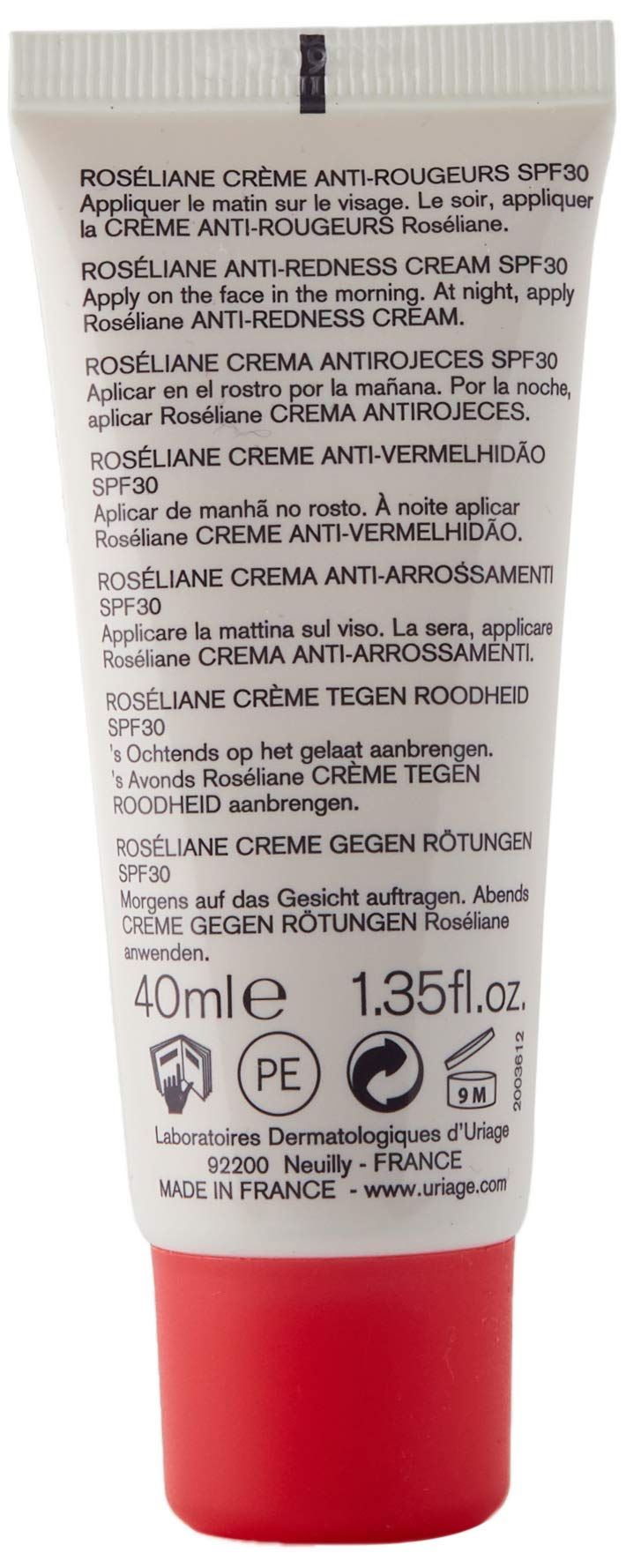 Roseliane by Uriage Eau Thermale Anti-Redness Cream SPF30 40ml - NewNest Australia