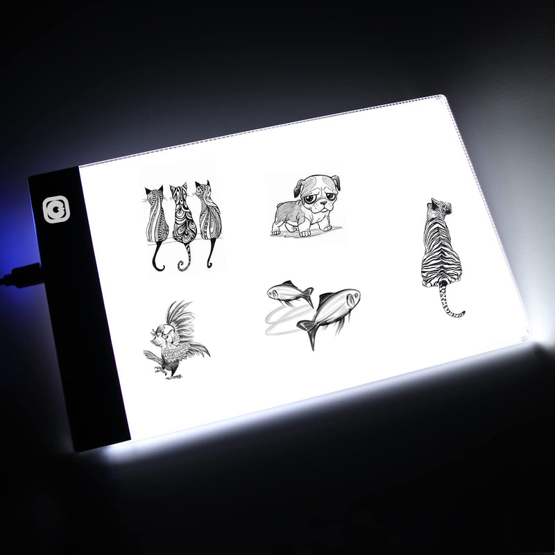 Flip Book Kit with Light Pad - A5 LED Light Board/Box & 320 Sheets Flipbook for Andymation | Drawing | Tracing | Sketching, Flip Books Paper with Holes & Binding Screws - NewNest Australia