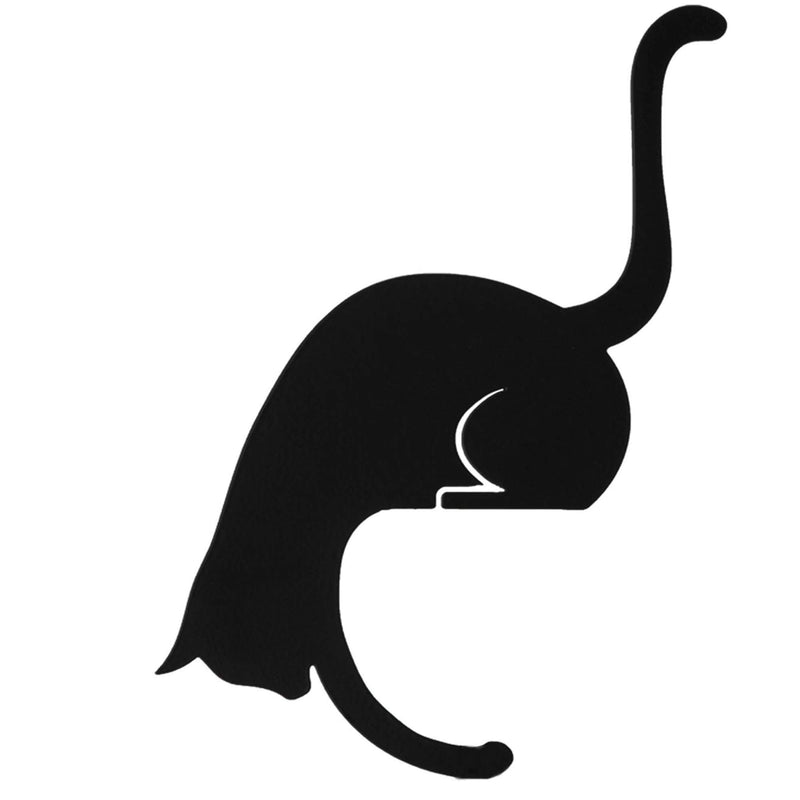 NewNest Australia - Artori Design Black Metal Cat Hanger | Decorative Cat Rack | Towel Hook | Gift for Cat Lovers | Coat Rack 