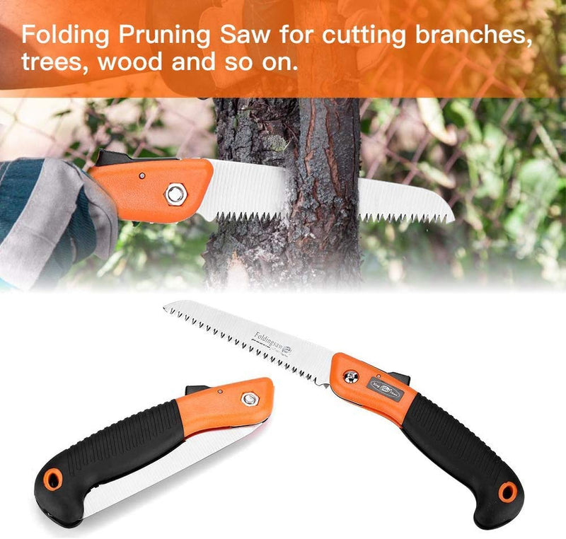 Acogedor Pruning Saw，Portable Manual Pruning Saw，Foldable Hand Saw with Anti-Slip Handle， for Cutting Branches, Trees, Wood, Bone， Trimming Branches, Camping, Clearing Forest Trails. - NewNest Australia