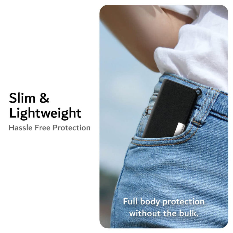 Tudia Leather Magnetic Ultra Slim Protective Case Compatible With Kardiamobile Ecg Heart Monitor, Kardiamobile Case, Kardiamobile Ecg Heart Monitor Protective Case (Black) - NewNest Australia