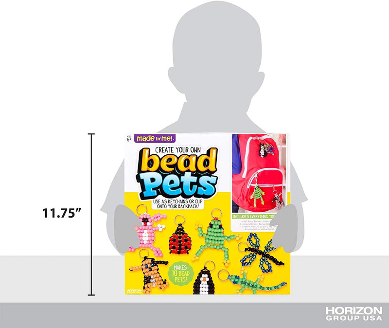 Made By Me Create Your Own Bead Pets by Horizon Group Usa, Includes Over 600 Pony Beads, 6 Key Rings, Storage Box & Much More Multi - NewNest Australia